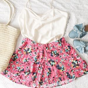 * Nannette Leopore  L’amour Floral Skirt